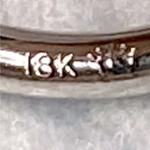 18K White Gold Comfort Stack Ring - Picture 4 of 5